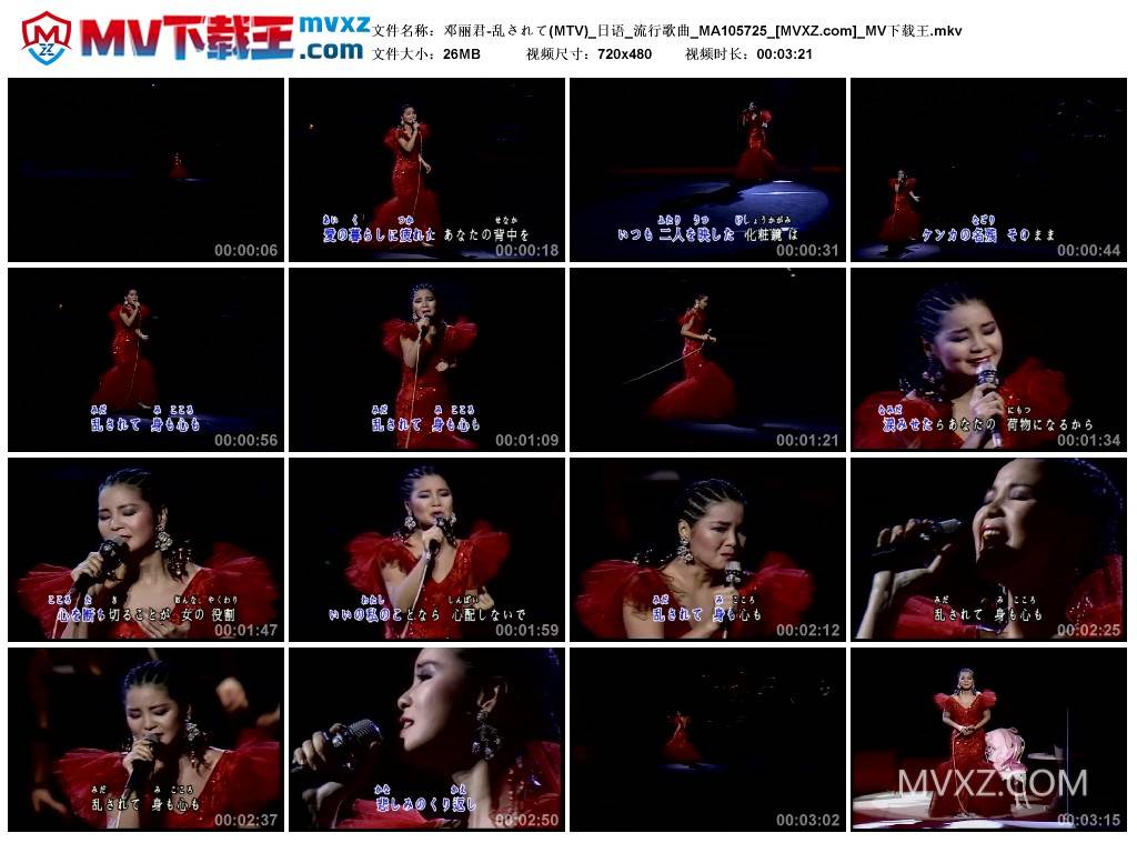邓丽君-乱されて(MTV)_日语_流行歌曲_MA105725